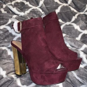 NEW heeled peep toe Charlotte Russe